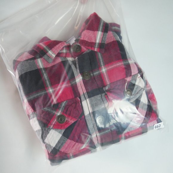 HealthTex Toddler Size 4T Red Plaid Shirt Jacket Snap Button - Picture 13 of 13